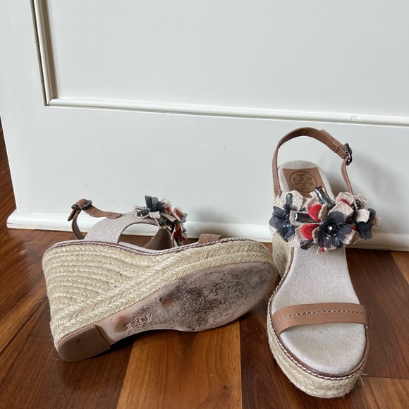 Tory Burch Mallory Lin Espadrilles Wedges - Picture 3 of 4